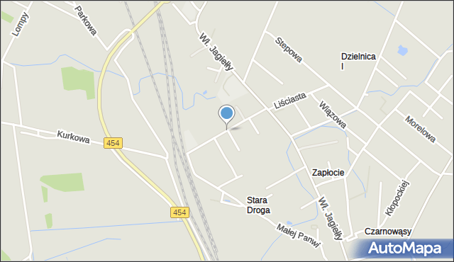 Opole, Słonimskiego Antoniego, mapa Opola