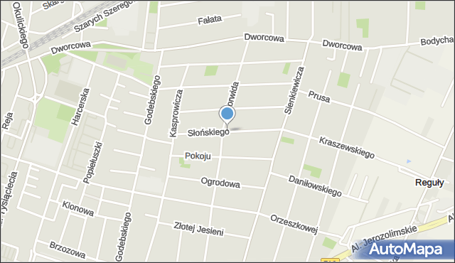 Piastów powiat pruszkowski, Słońskiego Edwarda, mapa Piastów powiat pruszkowski