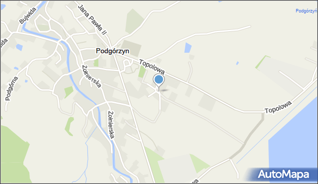 Podgórzyn powiat karkonoski, Słoneczna, mapa Podgórzyn powiat karkonoski