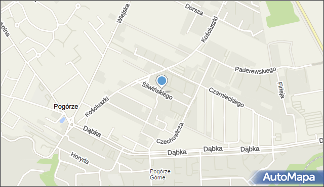 Pogórze gmina Kosakowo, Śliwińskiego Teodora, mapa Pogórze gmina Kosakowo