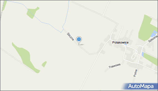 Polakowice, Śliczna, mapa Polakowice