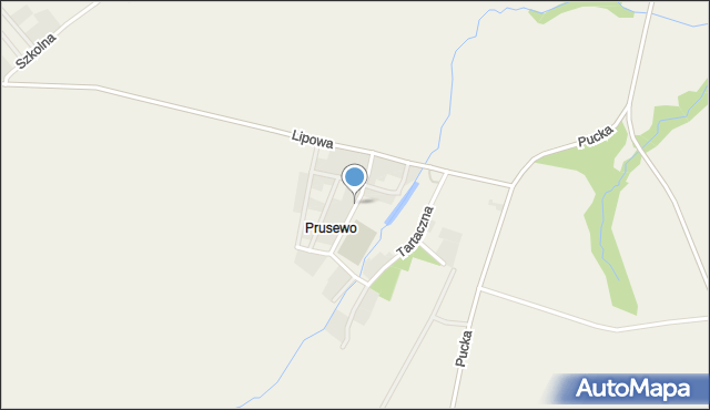 Prusewo, Słoneczna, mapa Prusewo