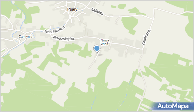 Psary gmina Trzebinia, Słoneczna, mapa Psary gmina Trzebinia