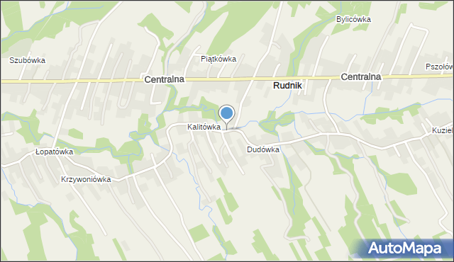 Rudnik gmina Sułkowice, Słoneczna, mapa Rudnik gmina Sułkowice