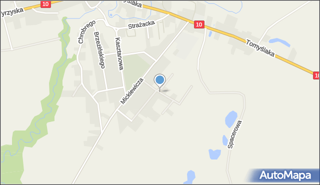 Sadki powiat nakielski, Słowackiego Juliusza, mapa Sadki powiat nakielski