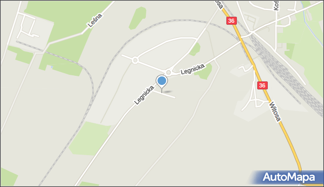 Ścinawa powiat lubiński, Słoneczna, mapa Ścinawa powiat lubiński