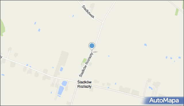 Śladków Rozlazły, Śladków Rozlazły, mapa Śladków Rozlazły