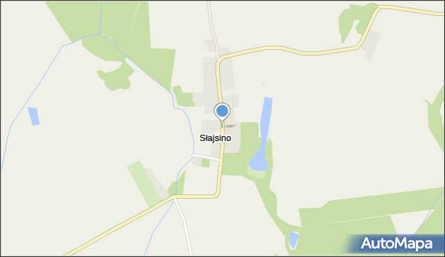 Słajsino, Słajsino, mapa Słajsino