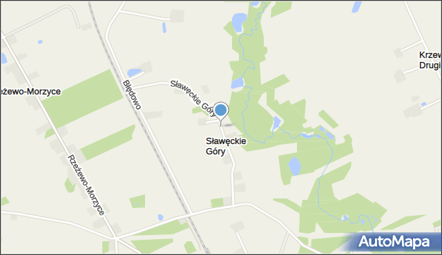 Sławęckie Góry, Sławęckie Góry, mapa Sławęckie Góry