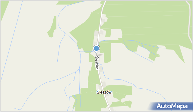 Śleszów, Śleszów, mapa Śleszów