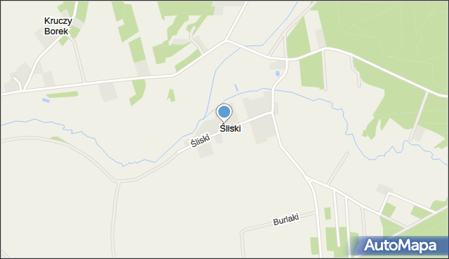 Śliski, Śliski, mapa Śliski