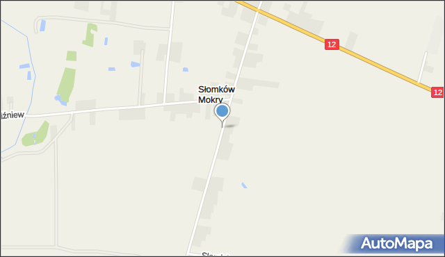 Słomków Mokry, Słomków Mokry, mapa Słomków Mokry