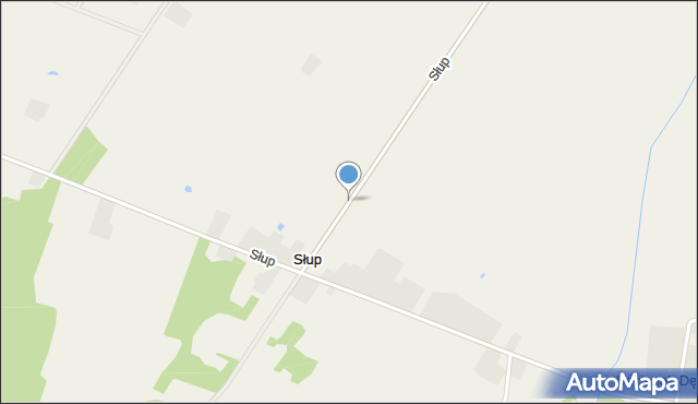 Słup gmina Szulborze Wielkie, Słup, mapa Słup gmina Szulborze Wielkie