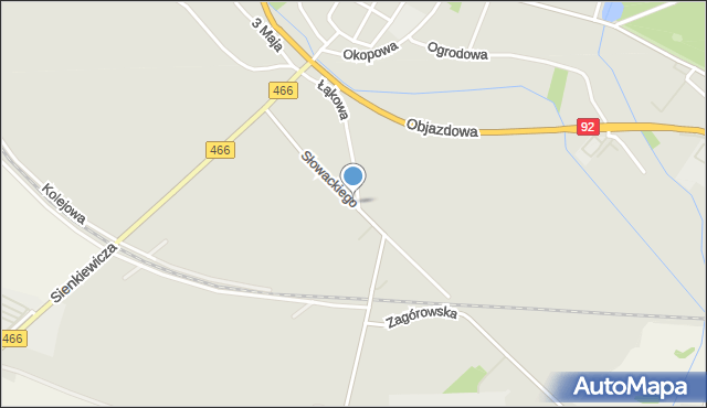 Słupca, Słowackiego Juliusza, mapa Słupca