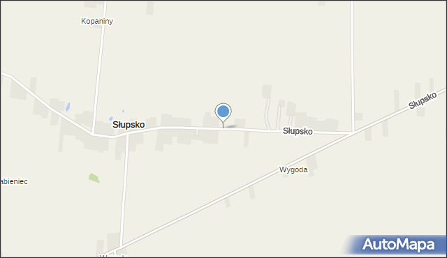 Słupsko gmina Mokrsko, Słupsko, mapa Słupsko gmina Mokrsko