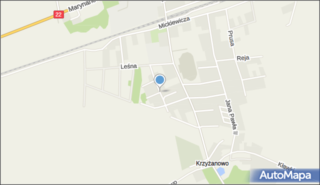 Stare Pole powiat malborski, Słoneczna, mapa Stare Pole powiat malborski