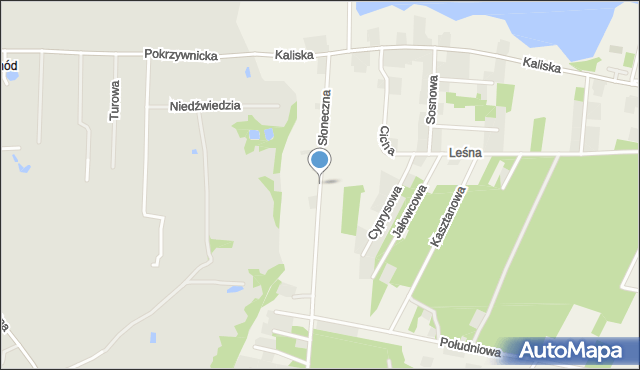 Szałe, Słoneczna, mapa Szałe