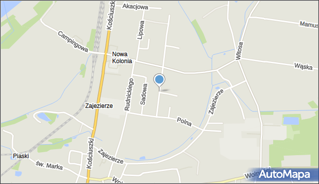 Szczucin, Słowackiego Juliusza, mapa Szczucin