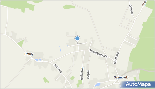 Szymbark gmina Stężyca, Słoneczna, mapa Szymbark gmina Stężyca