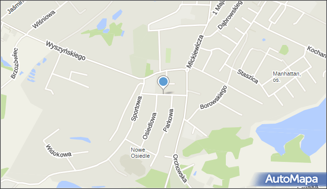 Trzemeszno powiat gnieźnieński, Słoneczna, mapa Trzemeszno powiat gnieźnieński