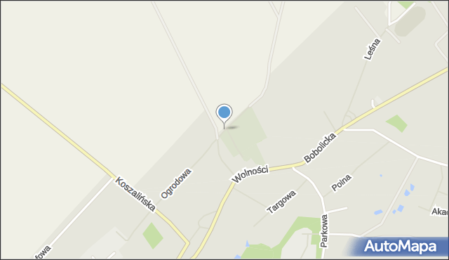 Tychowo powiat białogardzki, Słoneczna, mapa Tychowo powiat białogardzki