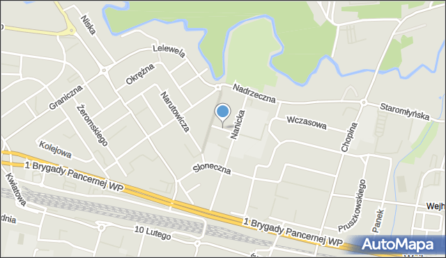 Wejherowo, Słowackiego Juliusza, mapa Wejherowo