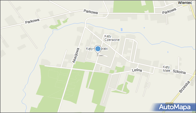 Wieniec gmina Brześć Kujawski, Słoneczna, mapa Wieniec gmina Brześć Kujawski