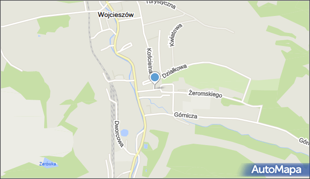 Wojcieszów, Słowackiego Juliusza, mapa Wojcieszów