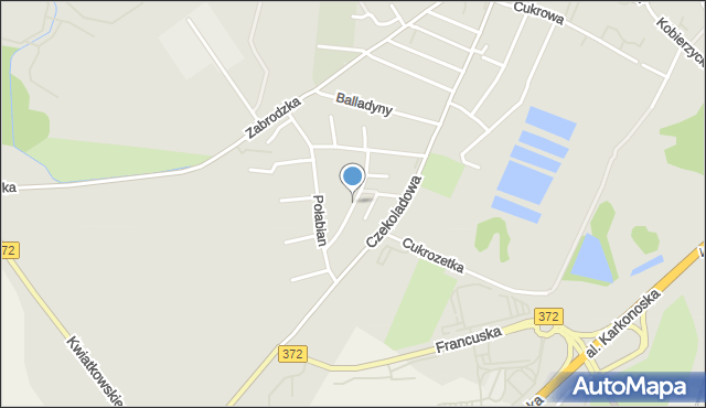 Wrocław, Słowińców, mapa Wrocławia