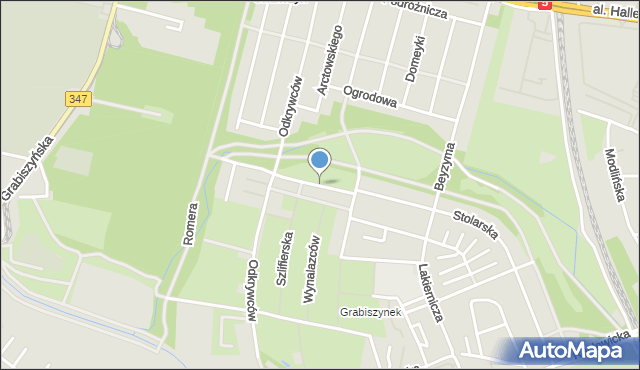 Wrocław, Ślusarska, mapa Wrocławia