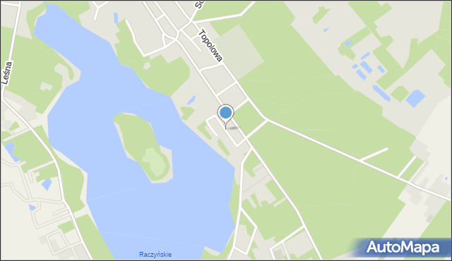 Zaniemyśl, Słoneczna, mapa Zaniemyśl