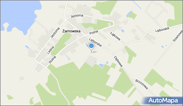 Żarnowska, Słowińska, mapa Żarnowska