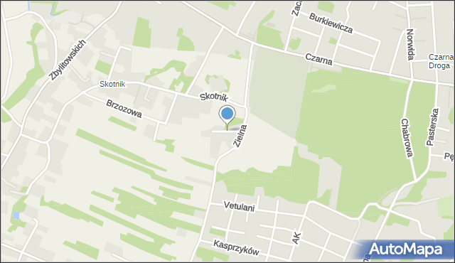 Zbylitowska Góra, Słona Woda, mapa Zbylitowska Góra