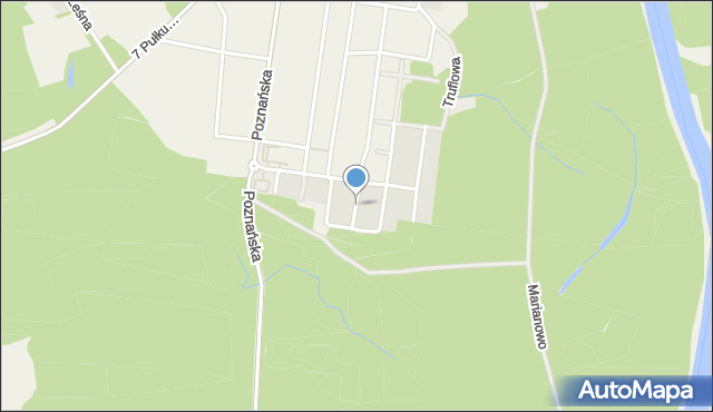Biedrusko, Smardzowa, mapa Biedrusko