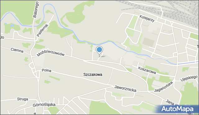 Jaworzno, Smolna, mapa Jaworzno