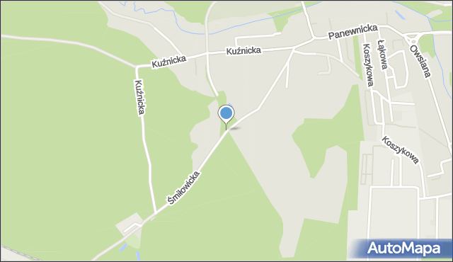 Katowice, Śmiłowicka, mapa Katowic