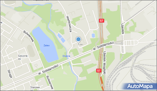 Kraków, Smorawińskiego Mieczysława, gen., mapa Krakowa