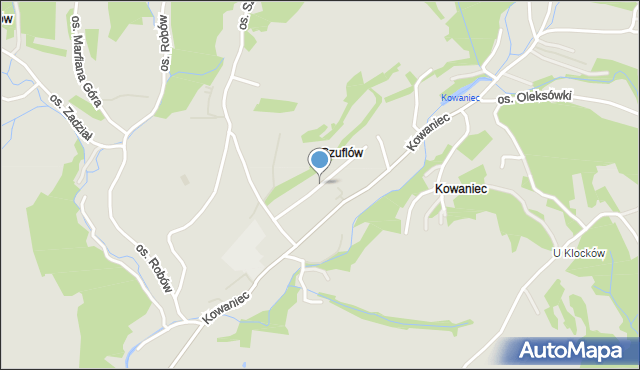 Nowy Targ, Smrekowa, mapa Nowego Targu