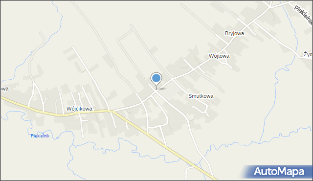 Piekielnik, Smutkowa, mapa Piekielnik