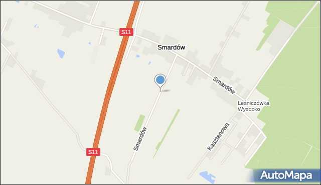 Smardów, Smardów, mapa Smardów