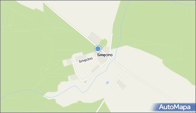 Smęcino, Smęcino, mapa Smęcino