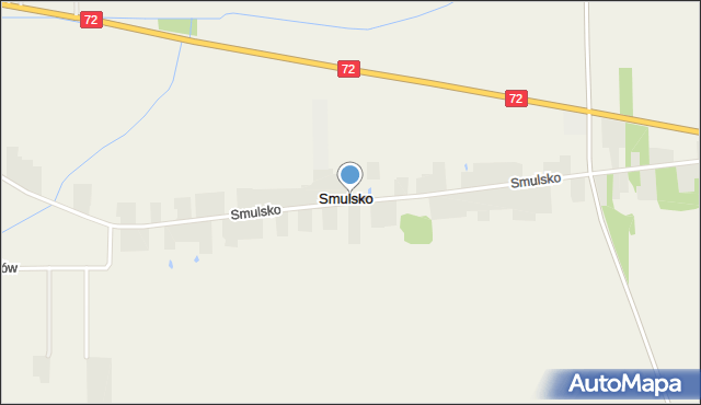 Smulsko gmina Przykona, Smulsko, mapa Smulsko gmina Przykona