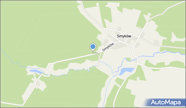 Smyków gmina Raków, Smyków, mapa Smyków gmina Raków