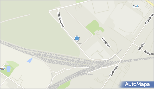 Szczecin, Smoleńskiej-Jachny Janiny, mapa Szczecina