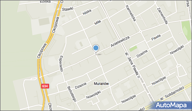 Warszawa, Smocza, mapa Warszawy