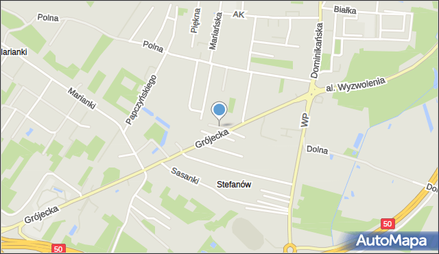 Góra Kalwaria, Śniadeckich, mapa Góra Kalwaria