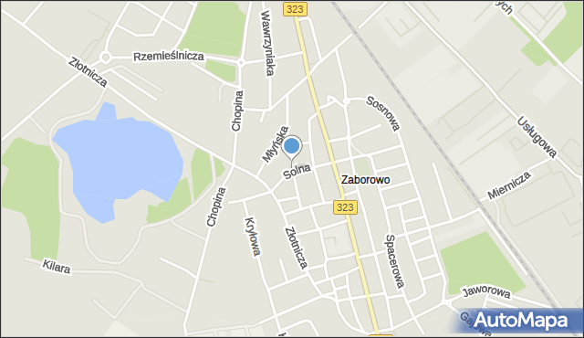 Leszno, Snycerska, mapa Leszno