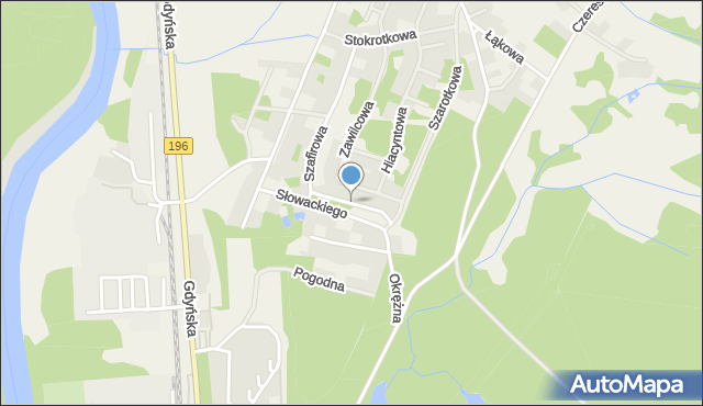 Miękowo gmina Czerwonak, Śnieżycowa, mapa Miękowo gmina Czerwonak