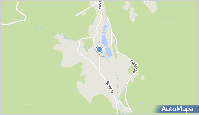 Piechowice powiat karkonoski, Śnieżna, mapa Piechowice powiat karkonoski