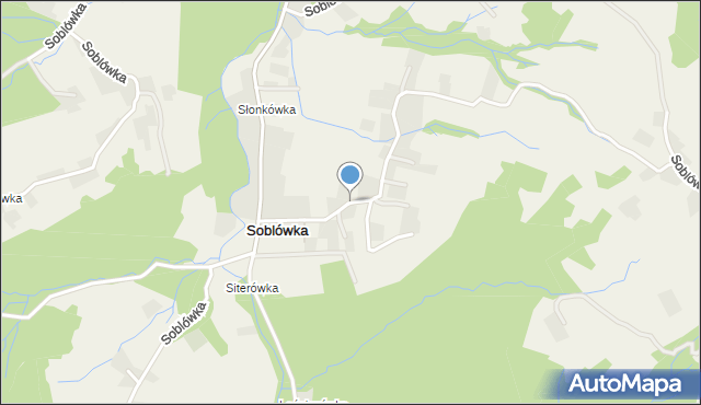 Soblówka, Snokówka, mapa Soblówka